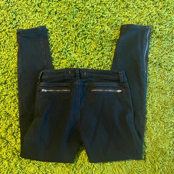 Pistola moto zipper skinny ankle jeans size 28 - Picture 7 of 8